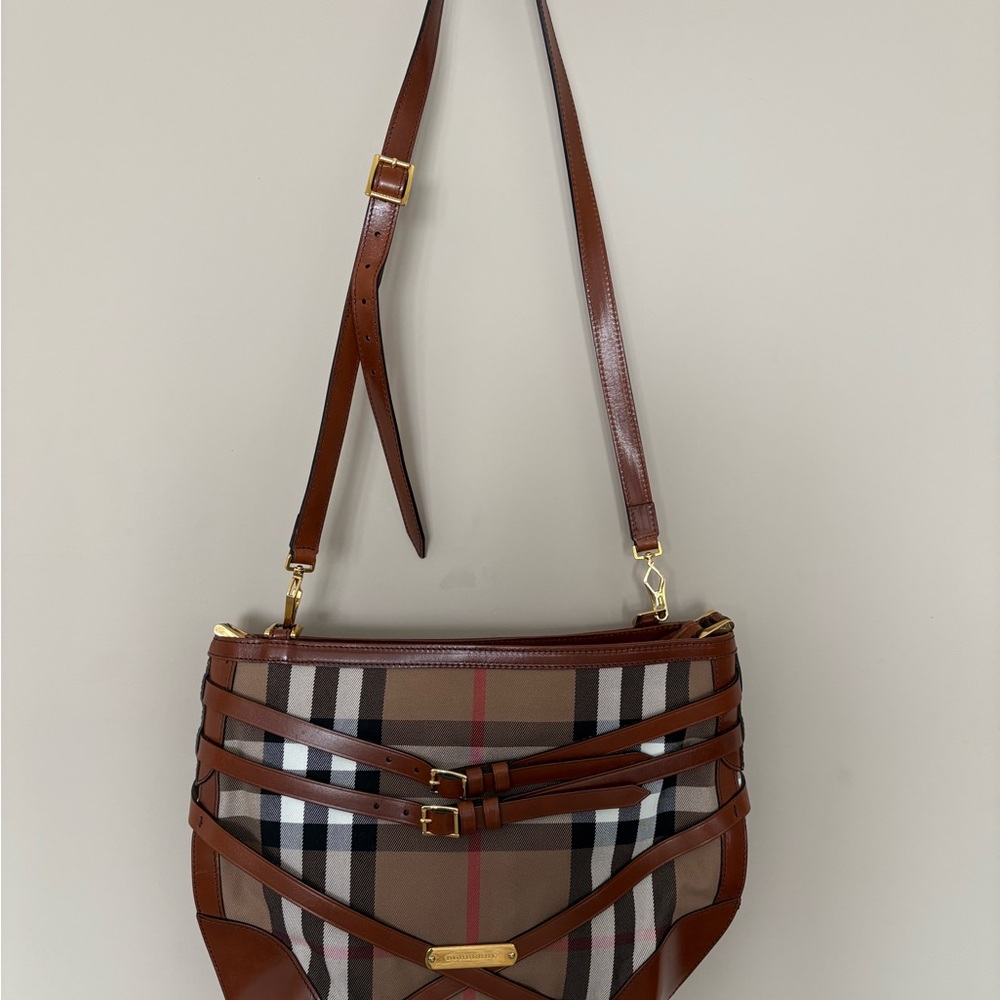 Burberry Brown Checkered Women's Bag